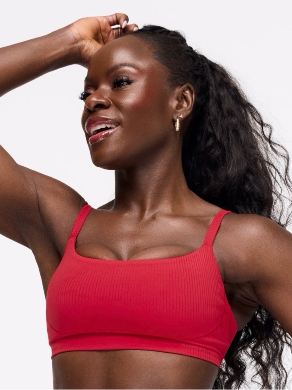 Peloton Active Rib Strappy Longline Bra in Small